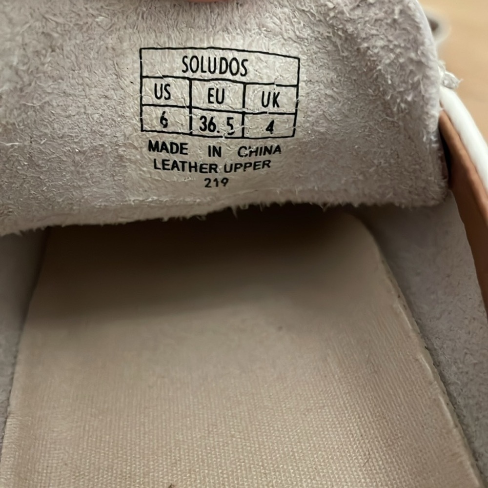 Soludos Ibiza platform sneaker white leather
shoe womens size 6 EUC - Picture 5 of 5